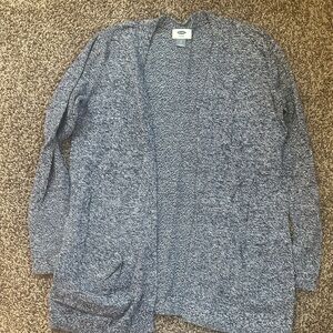 Old Navy Heathered Navy Cardigan